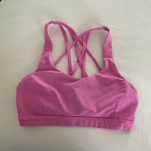 Lululemon Energy Sport Bra - Pink Size 4